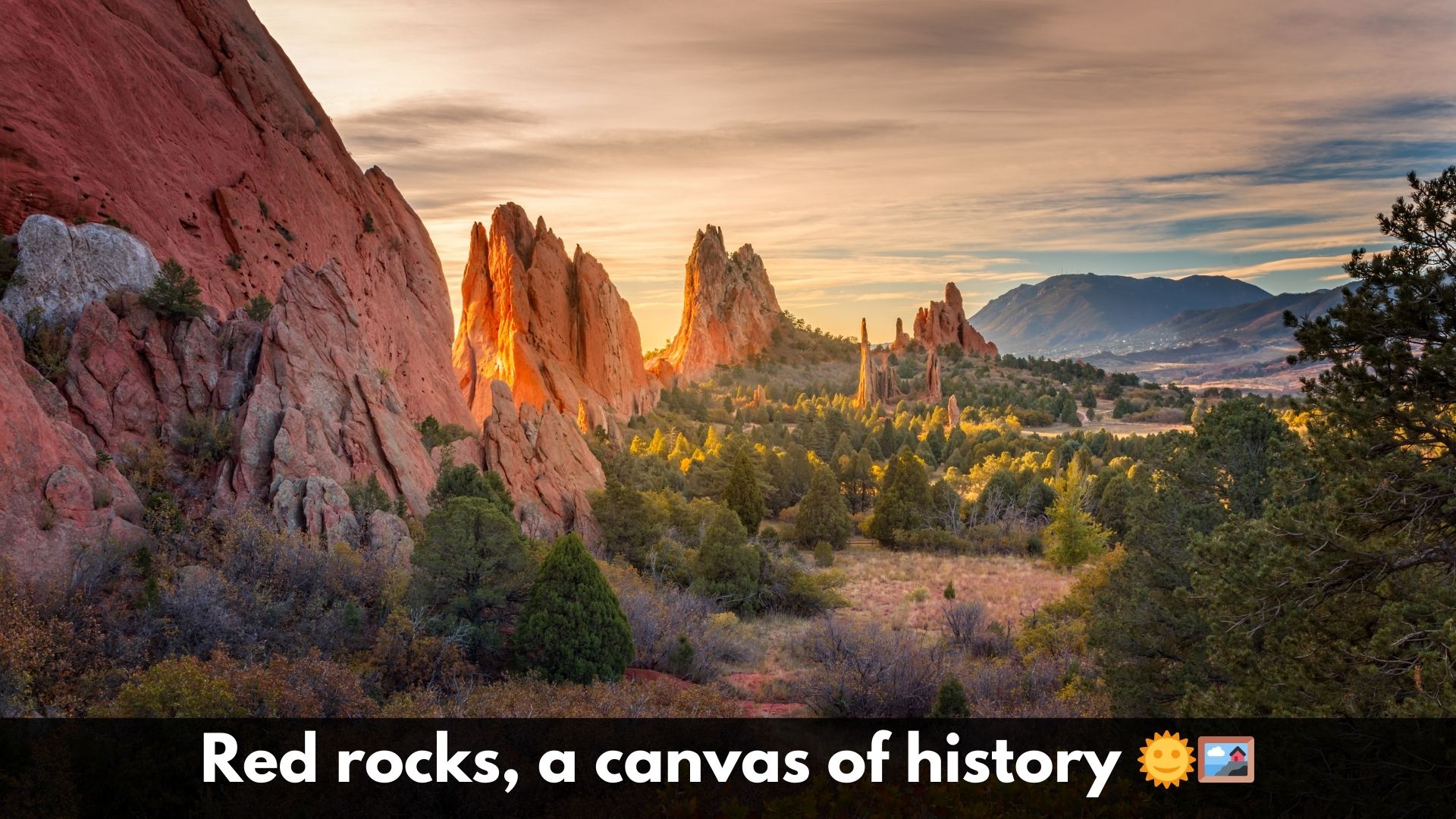 Captions for Iconic Colorado Garden of the Gods
